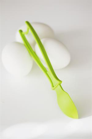 Eggepiller, 2 stk (1 stk limegrøn og 1 stk hvid)